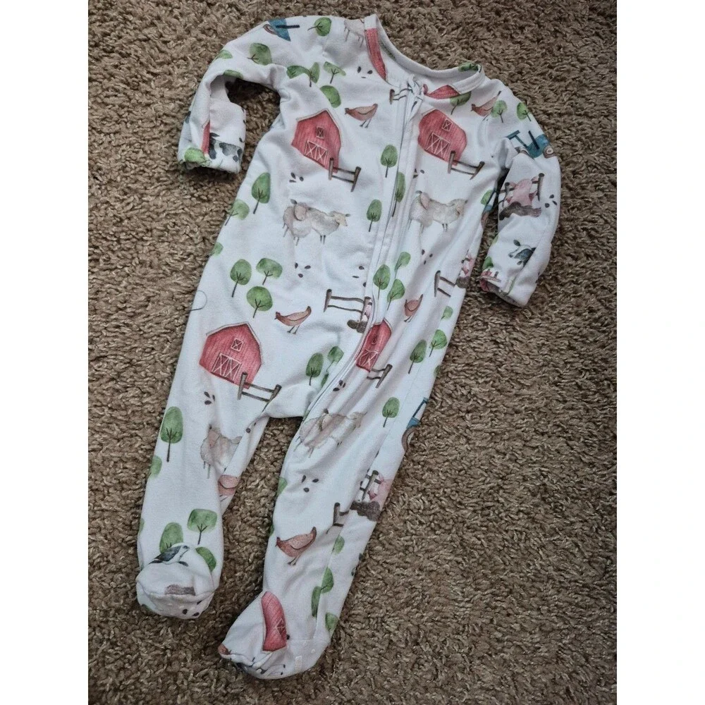 Caden lane footie size 0-3 months